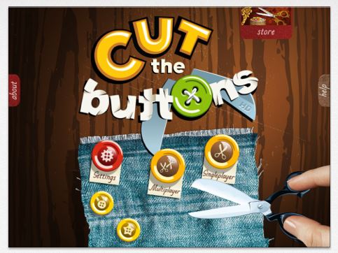 Cut the Buttons app