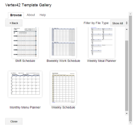 Google Template Gallery Schedules pic